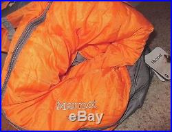 New Other Marmot Sleeping Bag Trestles 0 Degree Gray Camping Adult Orange/Gray