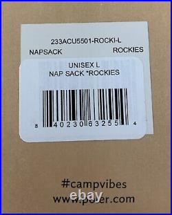 New Poler Reversible Sleeping Bag Napsack L Rockies Blue Green Camp Vibes Unisex