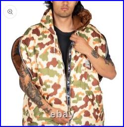 New Poler Reversible Sleeping Bag Napsack S Furry Camo Sand Camp Vibes RARE