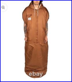 New Poler Reversible Sleeping Bag Napsack S Furry Camo Sand Camp Vibes RARE