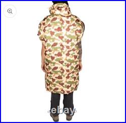 New Poler Reversible Sleeping Bag Napsack S Furry Camo Sand Camp Vibes RARE