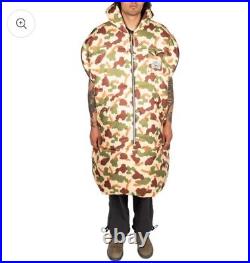 New Poler Reversible Sleeping Bag Napsack S Furry Camo Sand Camp Vibes RARE