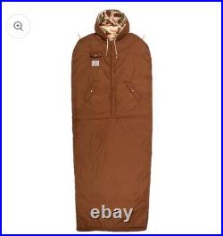 New Poler Reversible Sleeping Bag Napsack S Furry Camo Sand Camp Vibes RARE