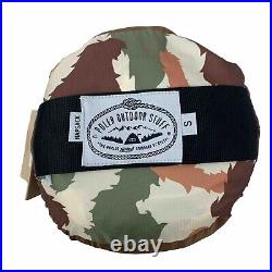 New Poler Reversible Sleeping Bag Napsack S Furry Camo Sand Camp Vibes RARE