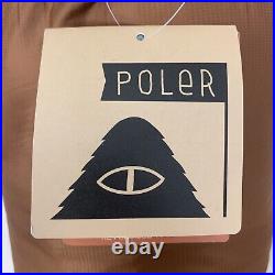 New Poler Reversible Sleeping Bag Napsack S Furry Camo Sand Camp Vibes RARE