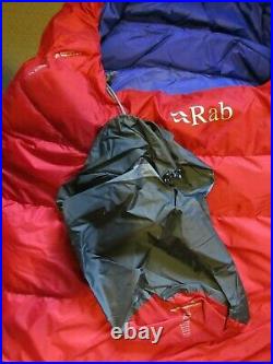 New Rab Neutrino Endurance XL Left Sleeping Bag Color Formula One Vivid