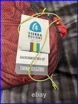New Sierra Designs Backcountry Bed Down Sleeping Bag 700 Fill Drydown Reg Length