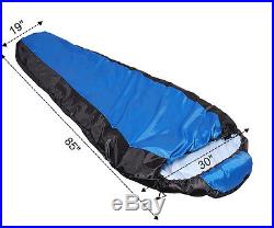 New Single Mummy Sleeping Bag 30F/-1? Camping Hiking 85 x 30 x 19W