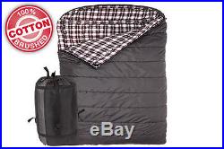 New TETON Sports 111 Mammoth 0 F Queen Size Flannel Lined 94 x 62 Sleeping Bag