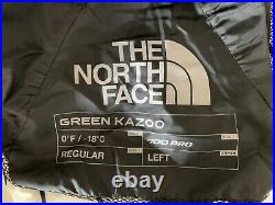 New The North Face Green Kazoo Regular LZ 0F down sleeping bag NF0A3BYJ