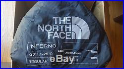 New The North Face Inferno Sleeping Bag Grey Orange -20F