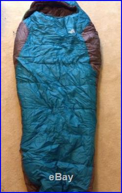 New The North Face W Aleutian 3s Sleeping Bag Mummy Reg Right Teal