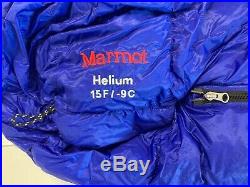 New WT Marmot Helium Mummy Sleeping Bag 15-F/-9c 900 fill down