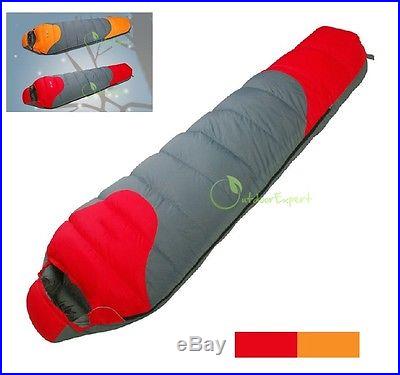 New White Duck Down Mummy Sleeping Bag -20 -10 0 degree