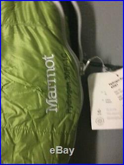 New With Tags MARMOT ULTRALIGHTWEIGHT HYDROGEN 30 DEGREE Down Sleeping Bag