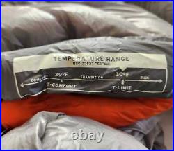 New men's REI Co-op Magma 30 Sleeping Bag / Regular Left Zip Alloy Grey