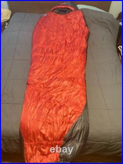 New withTags Eddie Bauer Kara Koram 20° Down Sleeping Bag (850 RDS) Lava Red