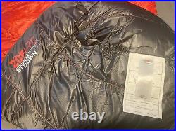 New withTags Eddie Bauer Kara Koram 20° Down Sleeping Bag (850 RDS) Lava Red