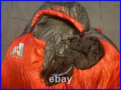 New withTags Eddie Bauer Kara Koram 20° Down Sleeping Bag (850 RDS) Lava Red