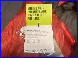 New withTags Eddie Bauer Kara Koram 20° Down Sleeping Bag (850 RDS) Lava Red