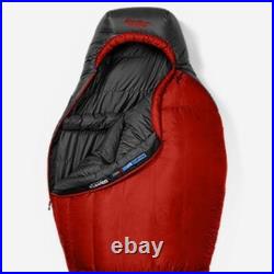 New withTags Eddie Bauer Kara Koram 20° Down Sleeping Bag (850 RDS) Lava Red