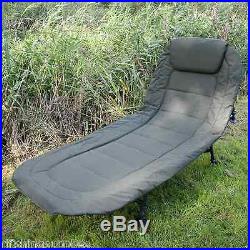 Ngt Carp Fishing 6 Leg Recliner Bedchair + Camo Sleeping Bag + Compression Bag