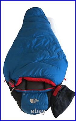 North Face Blue Kazoo 600 FP Goose Down Sleeping Bag 20f/-7C EUC