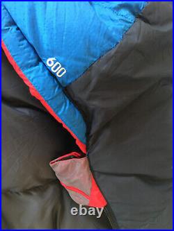North Face Blue Kazoo 600 FP Goose Down Sleeping Bag 20f/-7C EUC