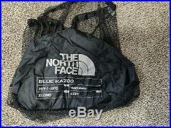 North Face Blue Kazoo Sleeping Bag HIGH RISE GREY/HYPER BLUE Long/Left NWT