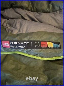 North Face Furnace 550 Pro Long Goose Down Sleeping Bag. 5F/-15C Used