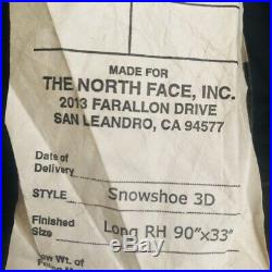 North Face Sleeping Bag Snowshoe 3D Long 90 x 33