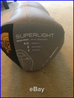 Nwt North Face Superlight 800 Goose Down Sleeping Bag 0F Reg Center Zipper $479