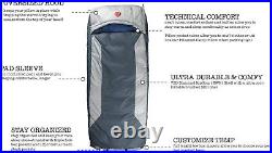 OmniCore Designs Multi Down Hooded Rectangular Sleeping Bag with 4pt