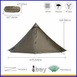 OneTigris Chimney Tent Ultralight Heated Shelter Outdoor SMOKEY HUT Tents