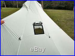 OneTigris Smokey HUT Ultralight Hot Tent Weighs 2.6Ib Black Orca Series