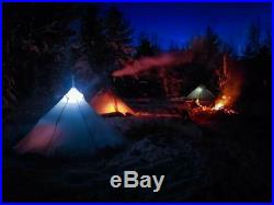 OneTigris Smokey HUT Ultralight Hot Tent Weighs 2.6Ib Black Orca Series