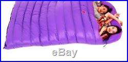 Outdoor Camping Hiking Ultralight Envelope Double Down Feather Sleeping Bag O17