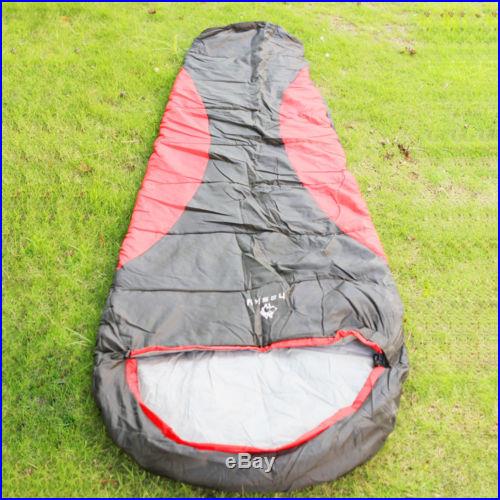 Outdoor Camping Mummy Sleeping Bag 0? -15? 1 Person Multi Season Waterproof