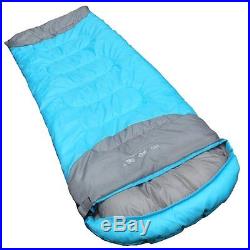 Outdoor Envelope Sleeping Bag for 3 Season Camping Hiking Travelling w Carry Bag