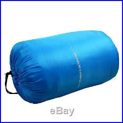 Outdoor Envelope Sleeping Bag for 3 Season Camping Hiking Travelling w Carry Bag