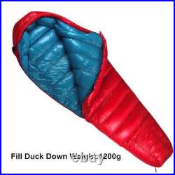 Outdoor sleeping bag filled with duck down 400-1200g ultra light travel camping