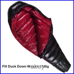 Outdoor sleeping bag filled with duck down 400-1200g ultra light travel camping