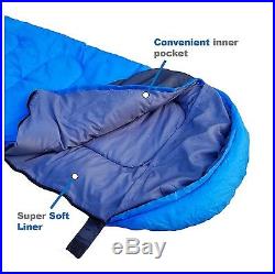 OutdoorsmanLab Sleeping Bag (32F) Lightweight For Camping Backpacking Travel