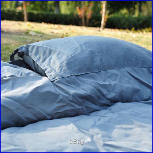 Outsunny 2 Person Double Wide Camping Sleeping Bag 23F/-5C 86 x 59 w/ Pillows