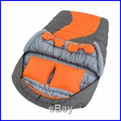 Ozark Trail 20F degree Cold Weather Double Mummy Sleeping Bag Orange Adults