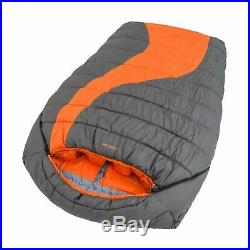 Ozark Trail 20F degree Cold Weather Double Mummy Sleeping Bag Orange Adults