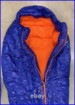 PATAGONIA 850 Down Sleeping Bag Harvest Moon Blue Reg 19 F/-7 C NWT