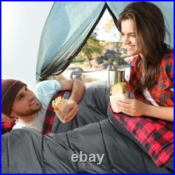 POEPORE Flannel Sleeping Bag Cotton 0 Degree Cold Weather for Adults XXL Sleepin
