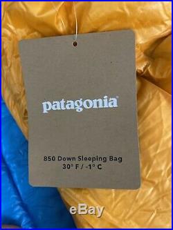 Patagonia 850 Down Sleeping Bag 19 F/-7 C Regular Campfire, Color Orange LONG