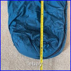 Patagonia Sleeping Bag Blue 7 Foot Travel Camping Mummy Style Side Zipper